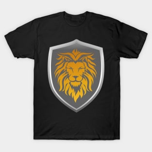 Gold Lion on Shield T-Shirt